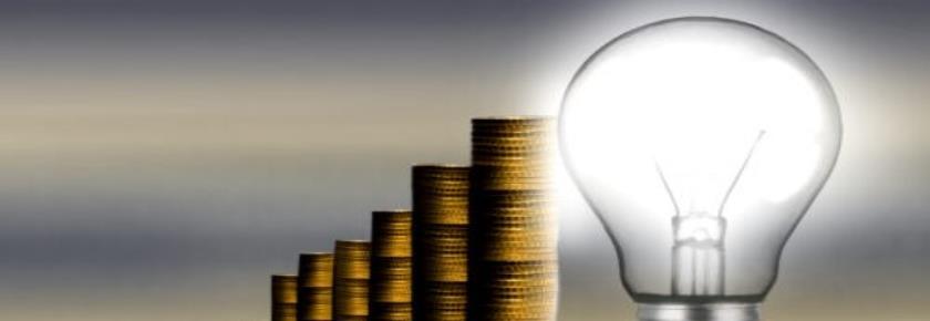 Cash-Gold-coins with lightbulb