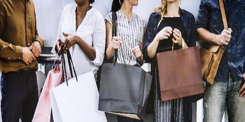 Shoppers Chatting